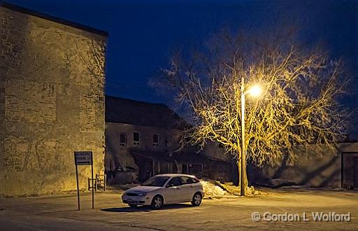 Parking Lot At First Light_07759-61.jpg - Photographed at Merrickville, Ontario, Canada.